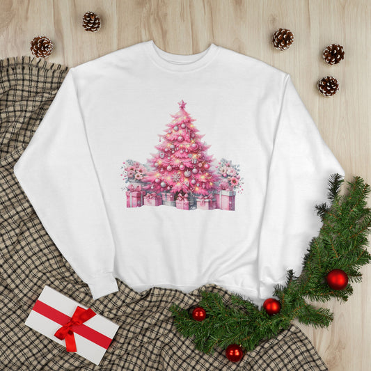 Pink Christmas Tree Sweatshirt