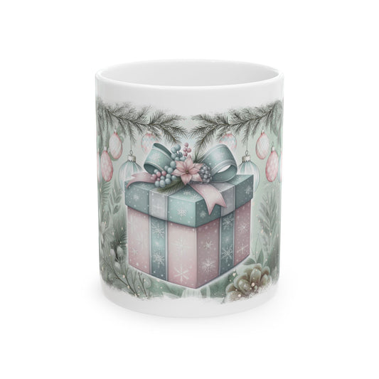 Pink Christmas Gift Mug