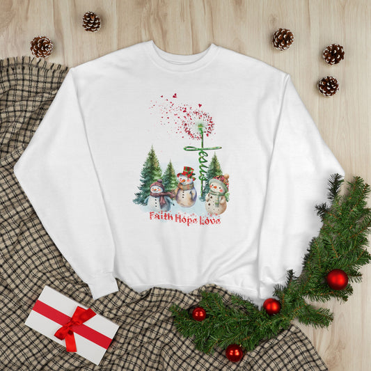 Jesus Faith Love Hope Christmas Sweatshirt